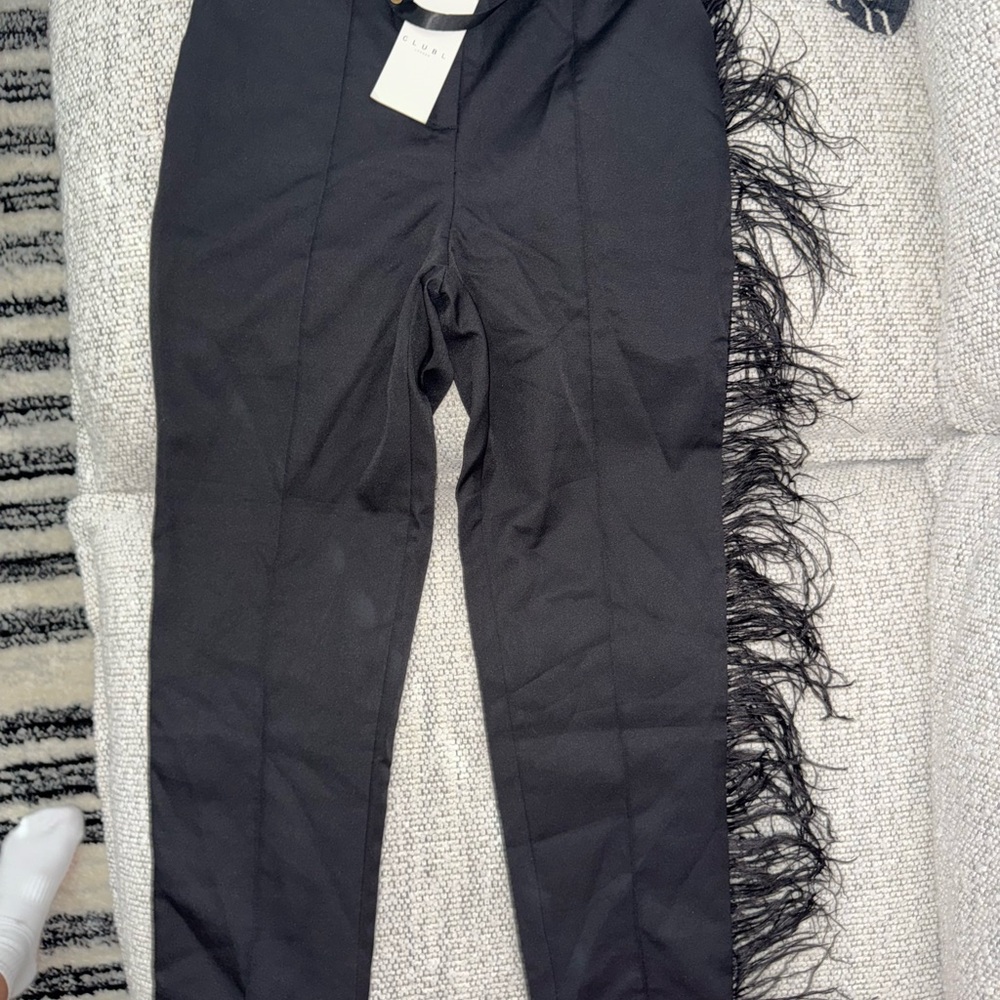 Club L London Charcoal Tailored Trousers